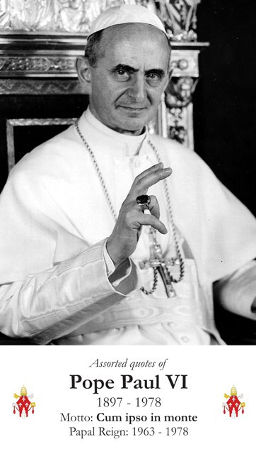 Pope Paul VI Holy Card PC#329