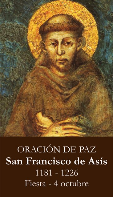 *SPANISH* St. Francis of Assisi Prayer Card PC#605