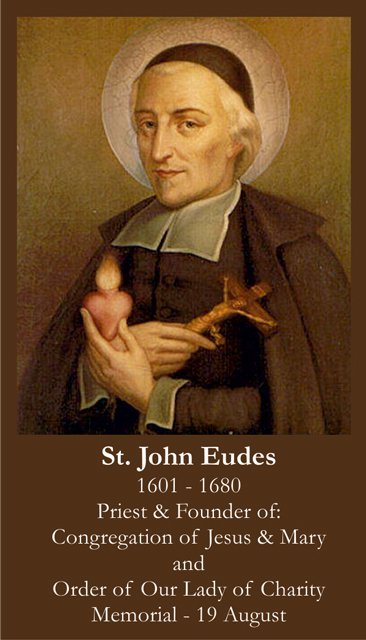 St. John Eudes Prayer Card PC# 575