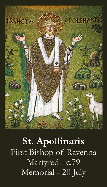 St. Apollinaris Prayer Card PC# 571