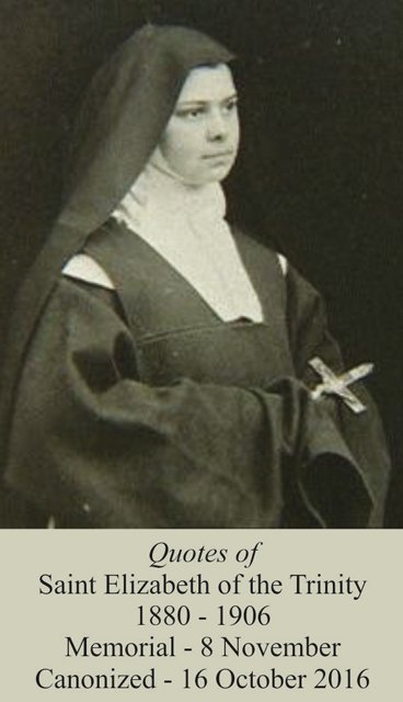Saint Elizabeth of the Trinity PC# 140