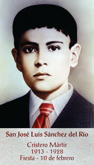 *SPANISH* St. Jose Luis Sanchez del Rio Prayer Card PC#599
