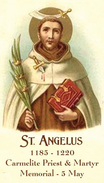 St. Angelus Prayer Card PC#632