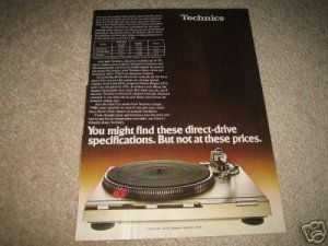 Technics D-Series Turntable Ad from 1979