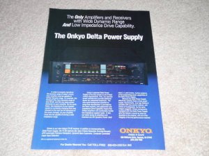Onkyo TX-85 Integra Receiver Ad, 1984, Delta Power!
