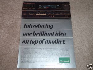 Sansui S-X1130 Receiver Ad, 1986, AV, AM Stereo! RARE!