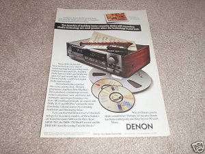 Denon DRM-700 3 head Tape Deck Ad from 1990