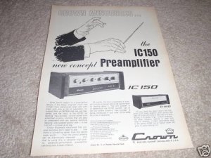 Crown 1c150,D150 Preamp Amp Ad from 1971