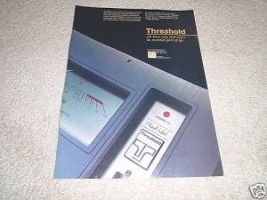 Threshold Audio Ad,Class A Ad from 1989