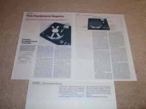 Yamaha PX-3 Tunrtable REVIEW,1982, 3 pgs,FULL TEST,RARE