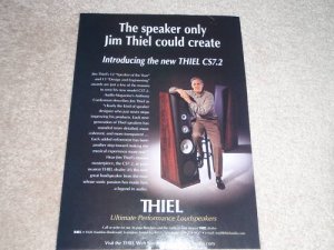 Thiel Speakers Ad, 1998, CS 7.2, Article, Jim Thiel