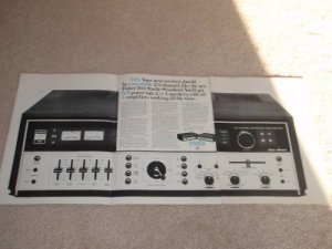 Fisher 504 QUAD Receiver Ad,4 pgs,Specs, HUGE! Article