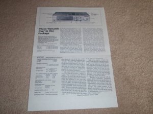 Phase Linear DRS-250 Integrated Amp Review, 1982,2 pgs