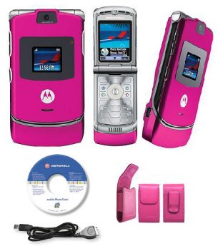 Motorola "Limited Edition" Razr V3 Pink Slim Camera Phone (Unlocked) GSM