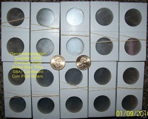 New 1000 2x2 MYLAR COIN HOLDERS FLIPS (SAC, SBA, PRES)