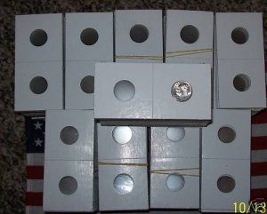 2000 NEW 2x2 MYLAR COIN Paper FLIPS (Sm $ SBA Sac Pres)