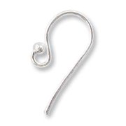 Ear Wires STERLING SILVER EARRING Hooks 18mm