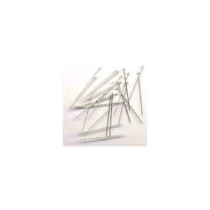 1 inch 24 ga STERLING SILVER HEADPINS Head Pins 50