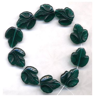 Green Grapes Fruit Leaf Beads Autumn Maple Oak Leaf