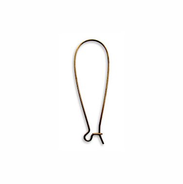 Elongated Brass Ear Wires Vintaj Long Hoops