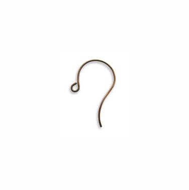 20mm Round Loop Brass Ear Wires Vintaj 6 Pcs