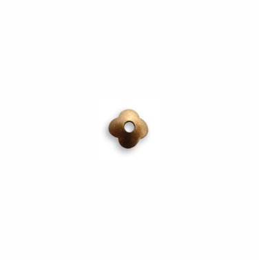 4 Petal Flower Petal Brass Bead Cap Vintaj