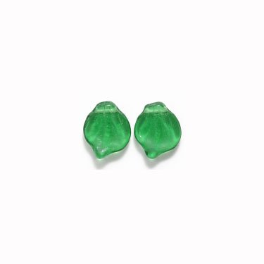 Green Leaf Beads 15mm