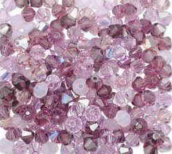 6mm 5301 Swarovski Lilac Mix Purple Amethyst Opal