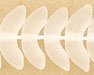 15mm Crystal Matte Angel Wings Glass Beads