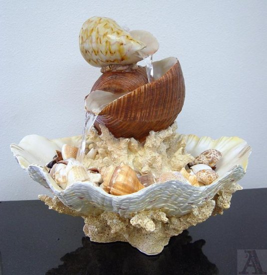 SeaShell Table Top Fountain