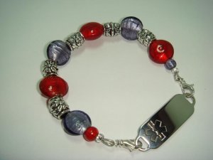 Wrist Alert Bracelet/Medical ID - "QUEENIE" New