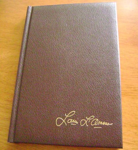 Sackett by Louis L'Amour in Brown Leatherette Bantam 1981