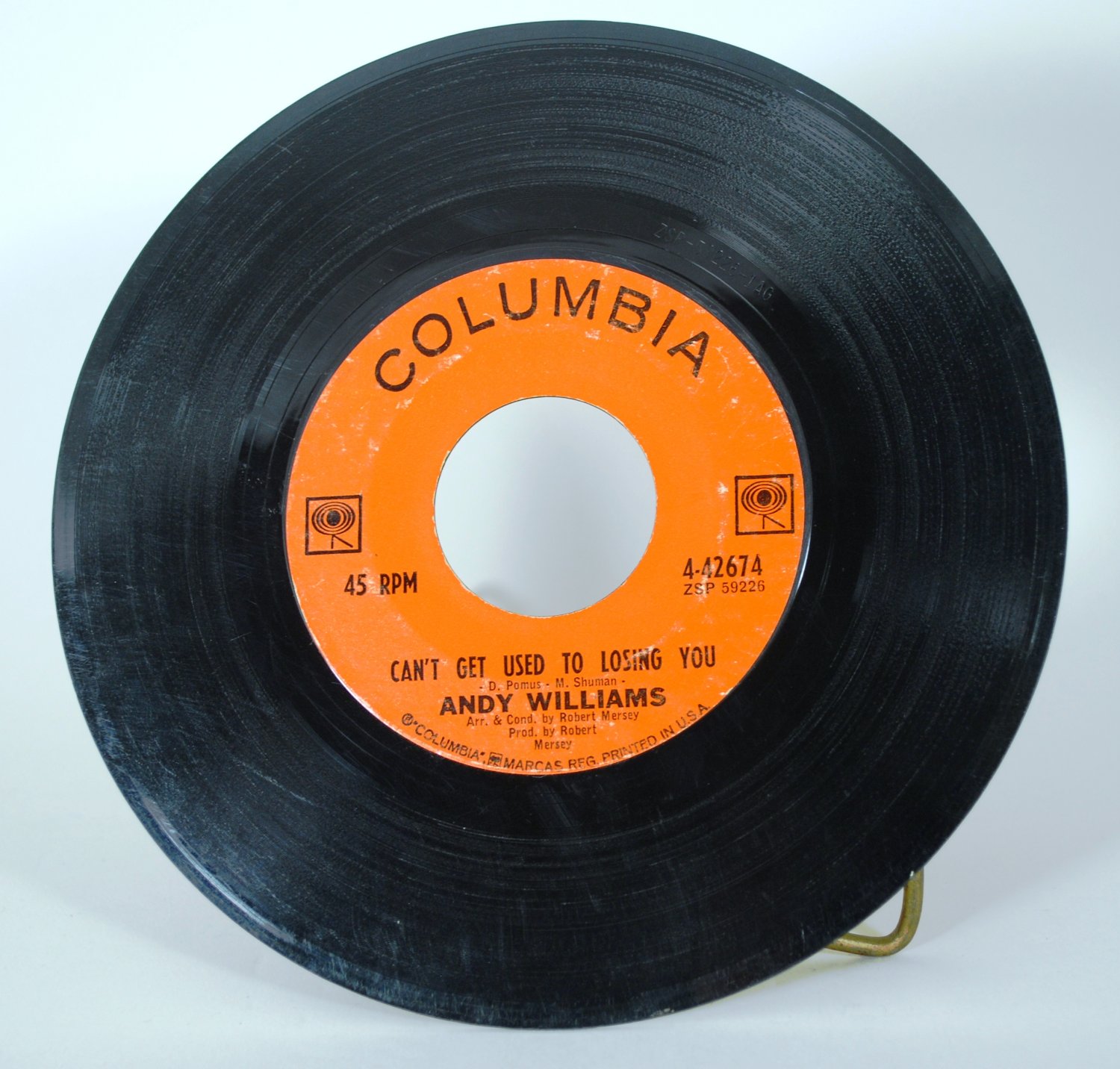Andy Williams - Can't Get Used To Losing You Vinyl Record