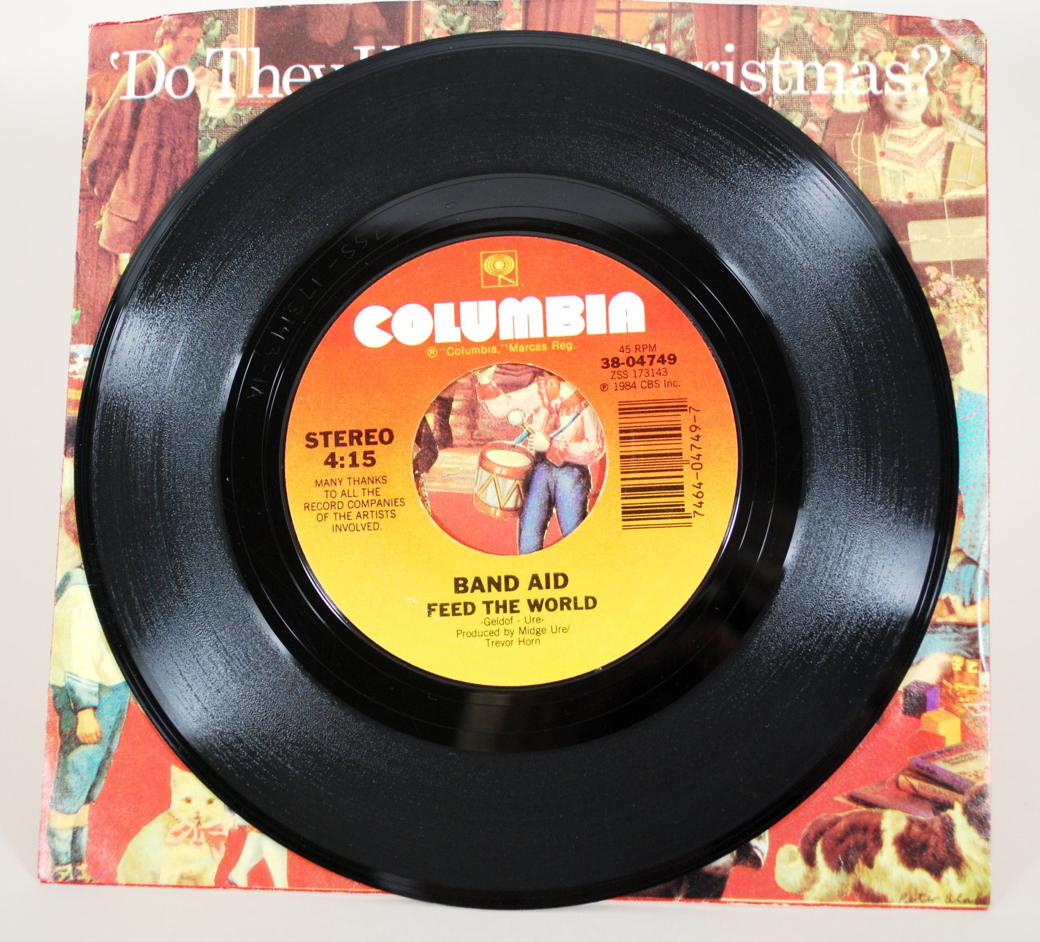 Band Aid - Do They Know It's Christmas 45 rpm Record