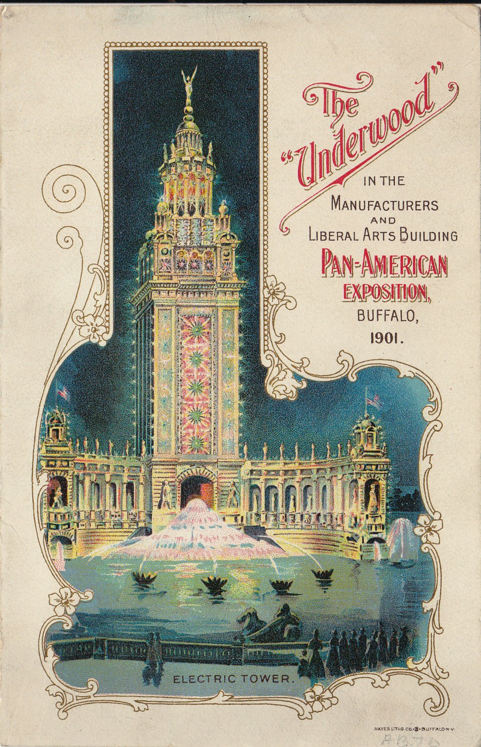 Underwood Typewriter brochure - Pan Am Expo