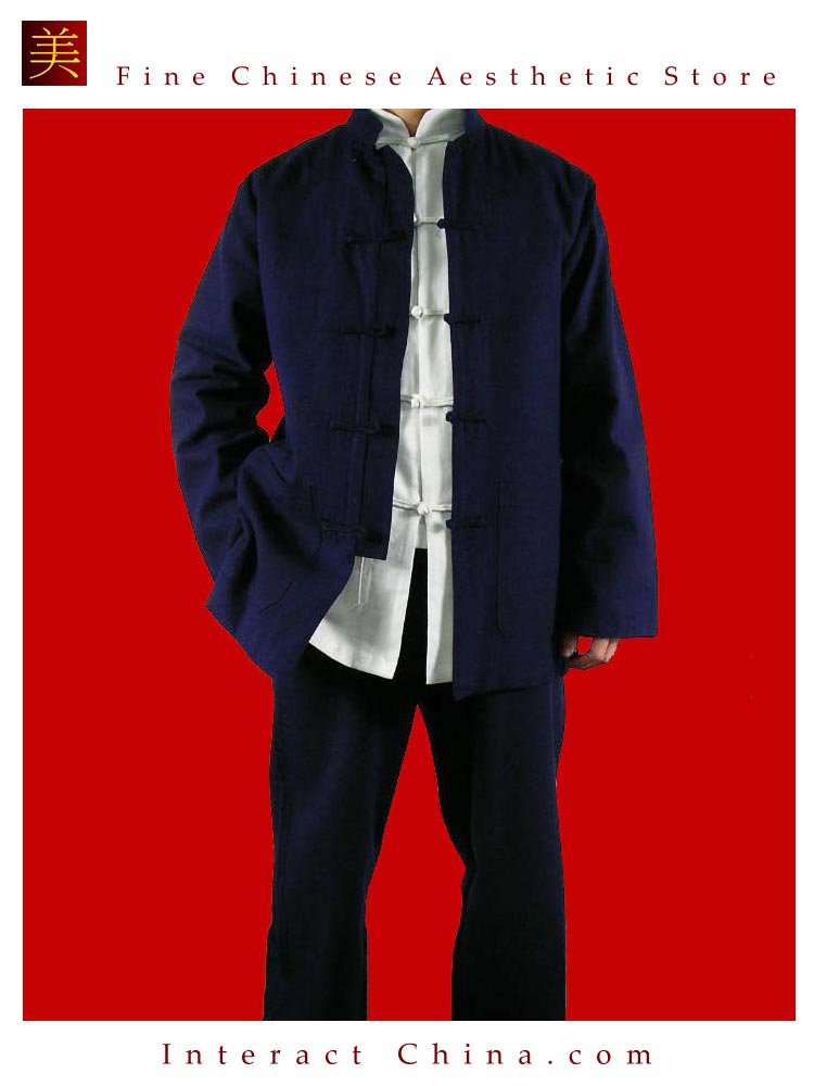 Premium Linen Blue Kung Fu Martial Arts Taichi Uniform Suit XS-XL or Tailor Custom Made