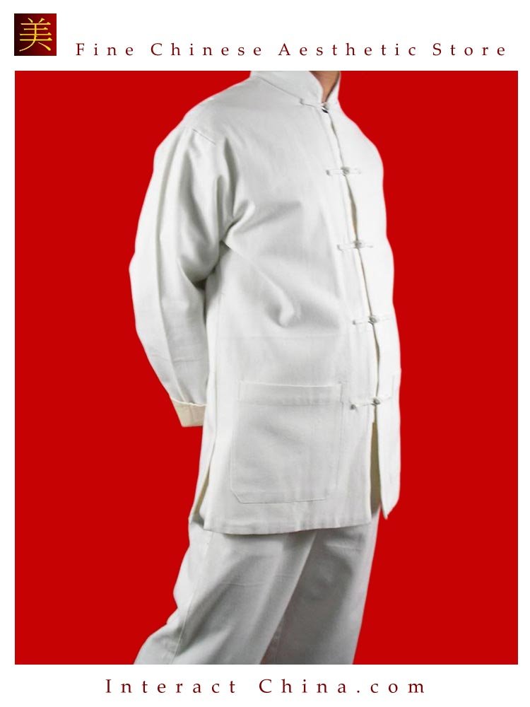 Fine Linen White Kung Fu Martial Arts Tai Chi Uniform Suit XS-XL or Tailor Custom Made
