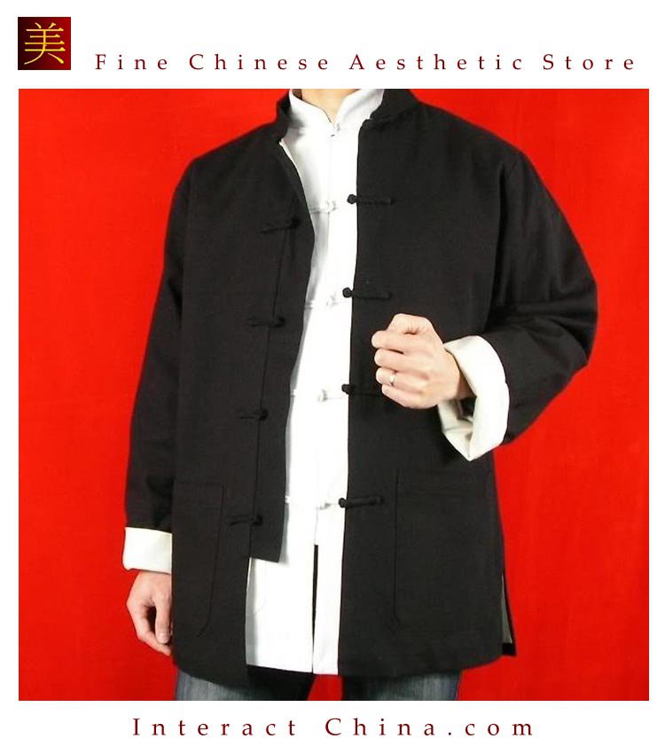 Premium Linen Black Kung Fu Martial Arts Tai Chi Jacket Coat XS-XL or Tailor Custom Made