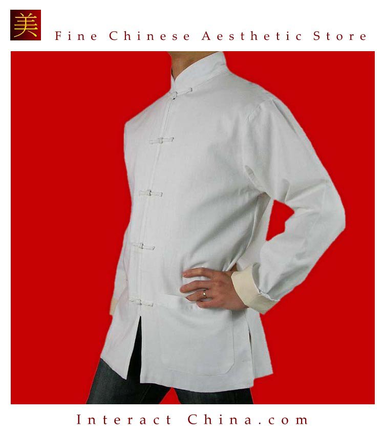 Premium Linen White Kung Fu Martial Arts Tai Chi Jacket Coat XS-XL or Tailor Custom Made