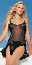 Sheer Lace Chemise with G-String