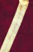Men's 50 Mils Heavy Gold Plated Bonded Herringbone 8 Inch Bracelet