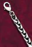 Men's Antique Look Box Weave 8 Inch Bracelet