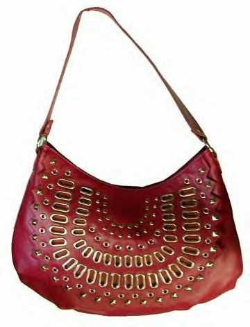 Front Studs and Grommets Design Handbag