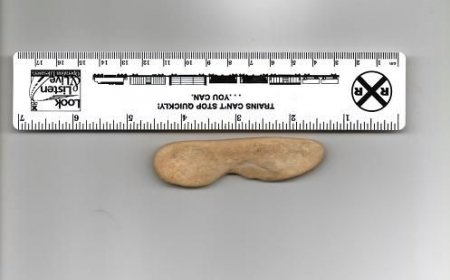 Stone artifact: Baby tomahawk head USA