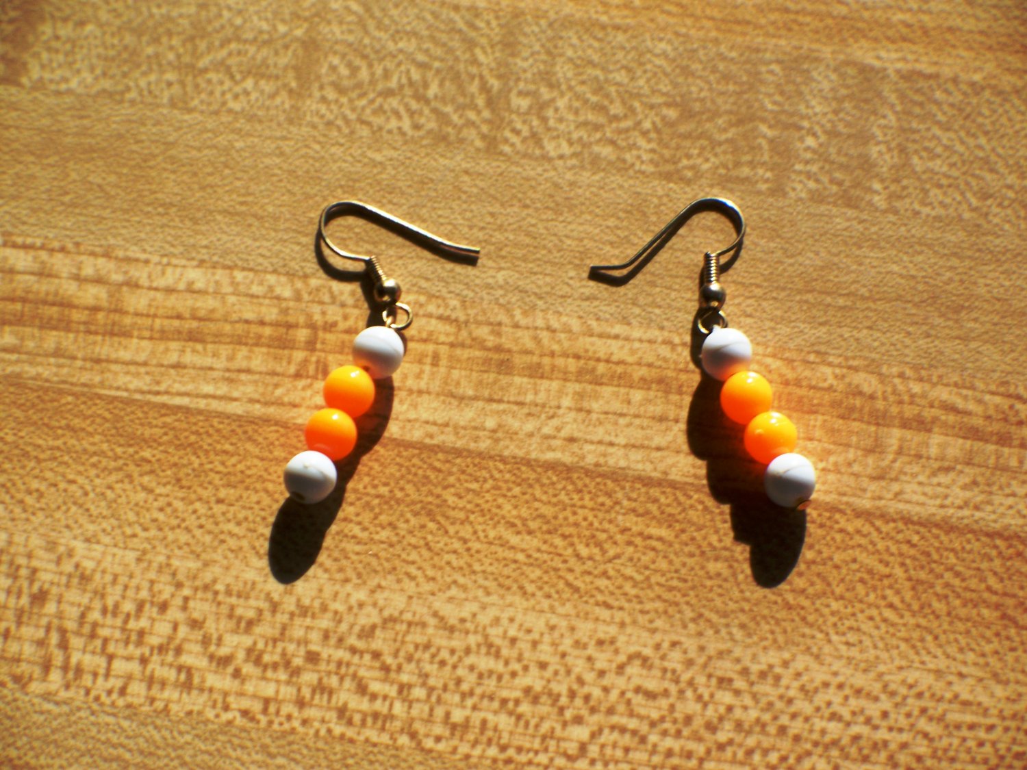 Short Big orange erarings