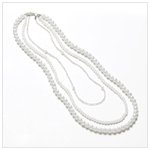 3 STRAND PEARL NECKLACE-AVAILABLE NOW-#37673