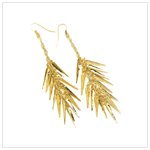 GOLD SPEAR EARRINGS-AVAILABLE NOW-#37671