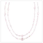 PINK BEAD AND PEARL NECKLACE-AVAILABLE NOW-#37708