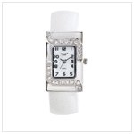 WHITE SILVER CASE CUFF WATCH-AVAILABLE NOW-#36802