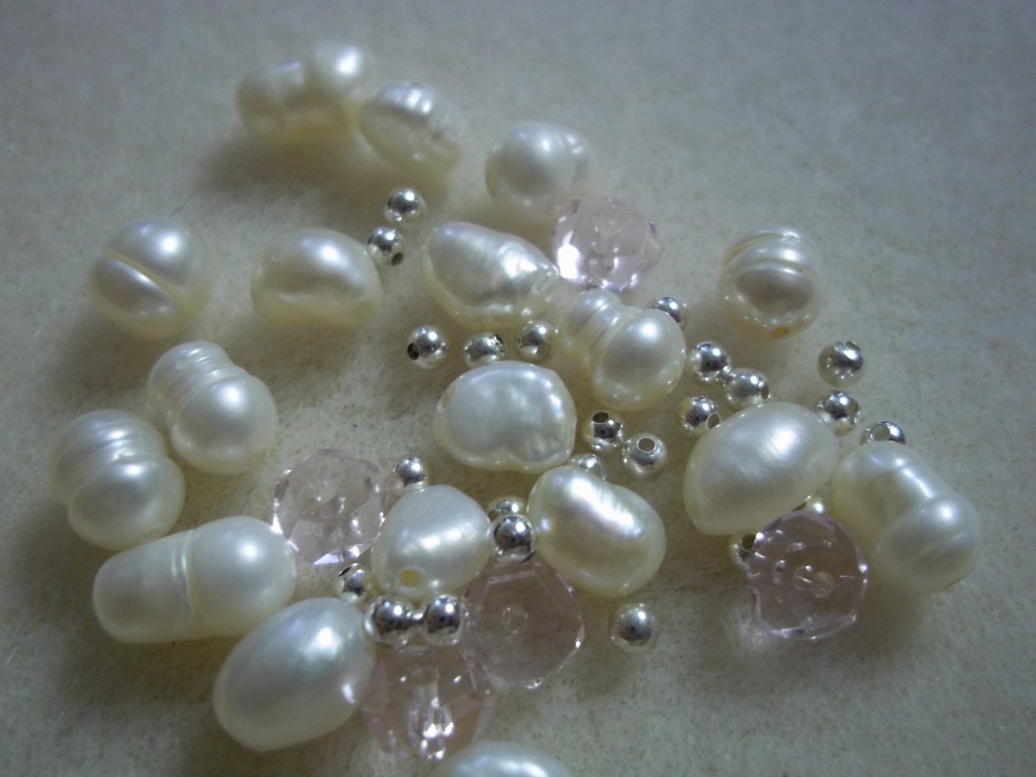 Beaded Bracelet Kit - Pink & Freshwater Pearls